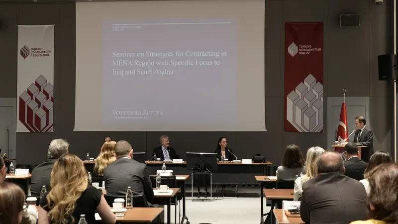 “Strategies for Contracting in MENA Region with Specific Focus to Iraq and Saudi Arabia”  Konulu Seminer 