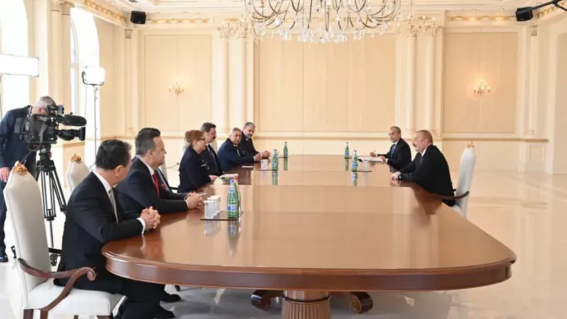 Azerbaycan Cumhurbaşkanı Aliyev ile Görüşme
