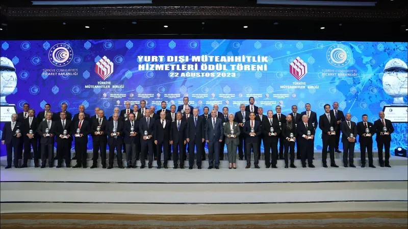 Yurt Dışı Müteahhitlik Hizmetleri Ödül Töreni, 22.08.2023